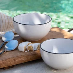 Bol en grès D14,3cm - blanc