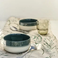 Bol en grès D14,5cm - vert oyat