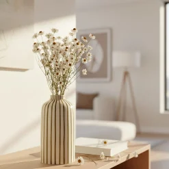 Bottes de marguerites séchées 55cm - blanc