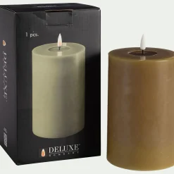 Bougie à LED D10XH15cm - vert