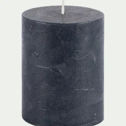 Bougie cylindrique - bleu H10cm