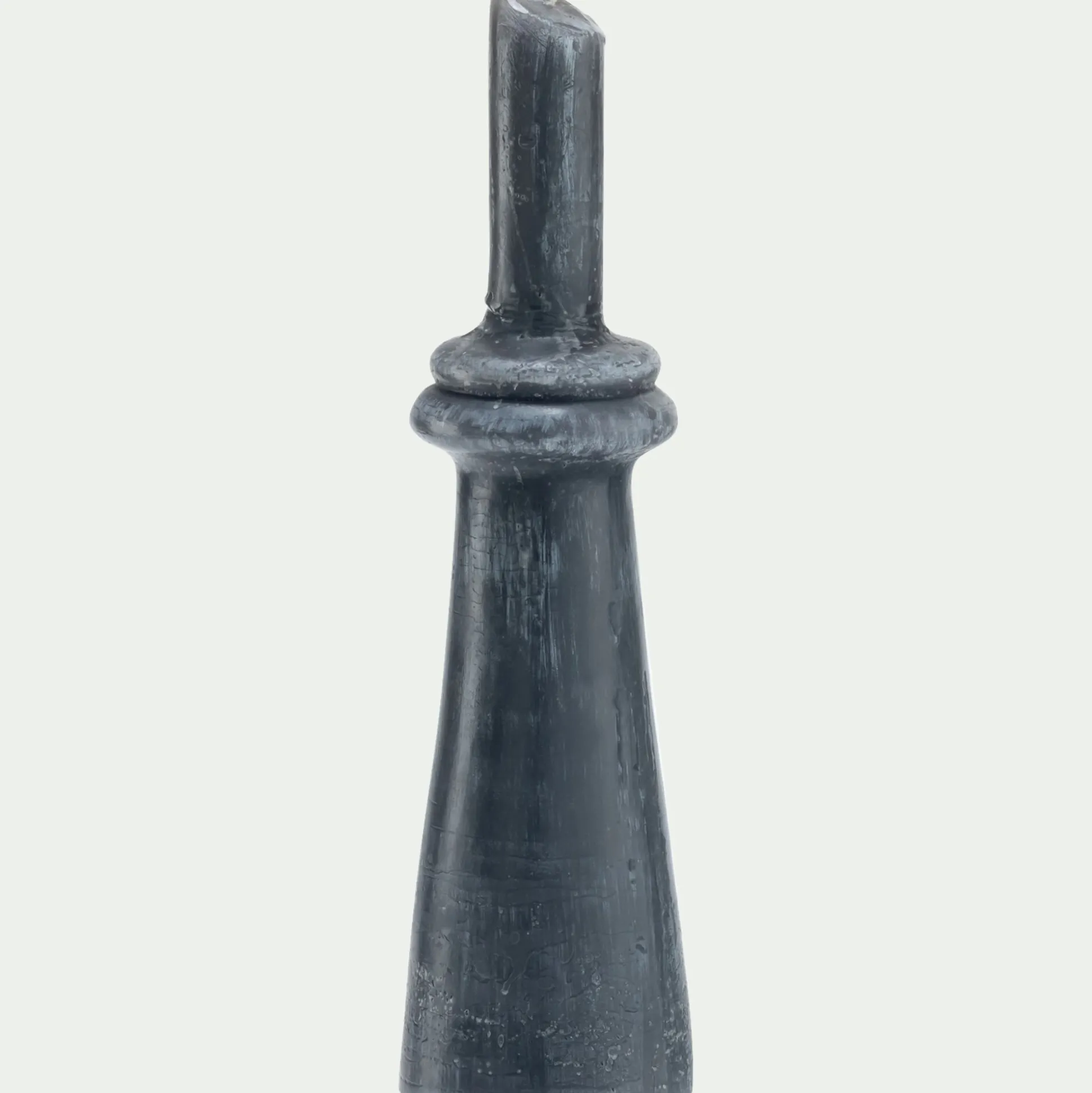 Bougie déco contemporaine H36cm - gris