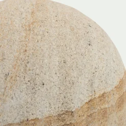 Boule déco en grès D15cm - beige