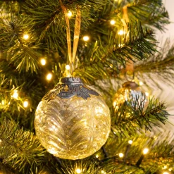 Boule de Noël en verre D10cm - transparent