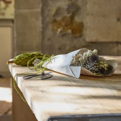 Bouquet de fleurs séchées 35cm - bleu