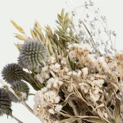 Bouquet de fleurs séchées 35cm - bleu