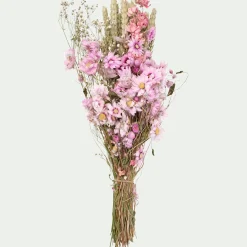 Bouquet de fleurs séchées 35cm - rose