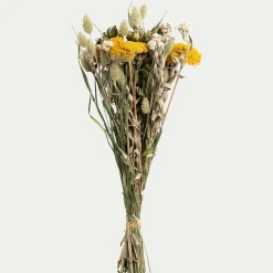 Bouquet de fleurs séchés H55cm - jaune