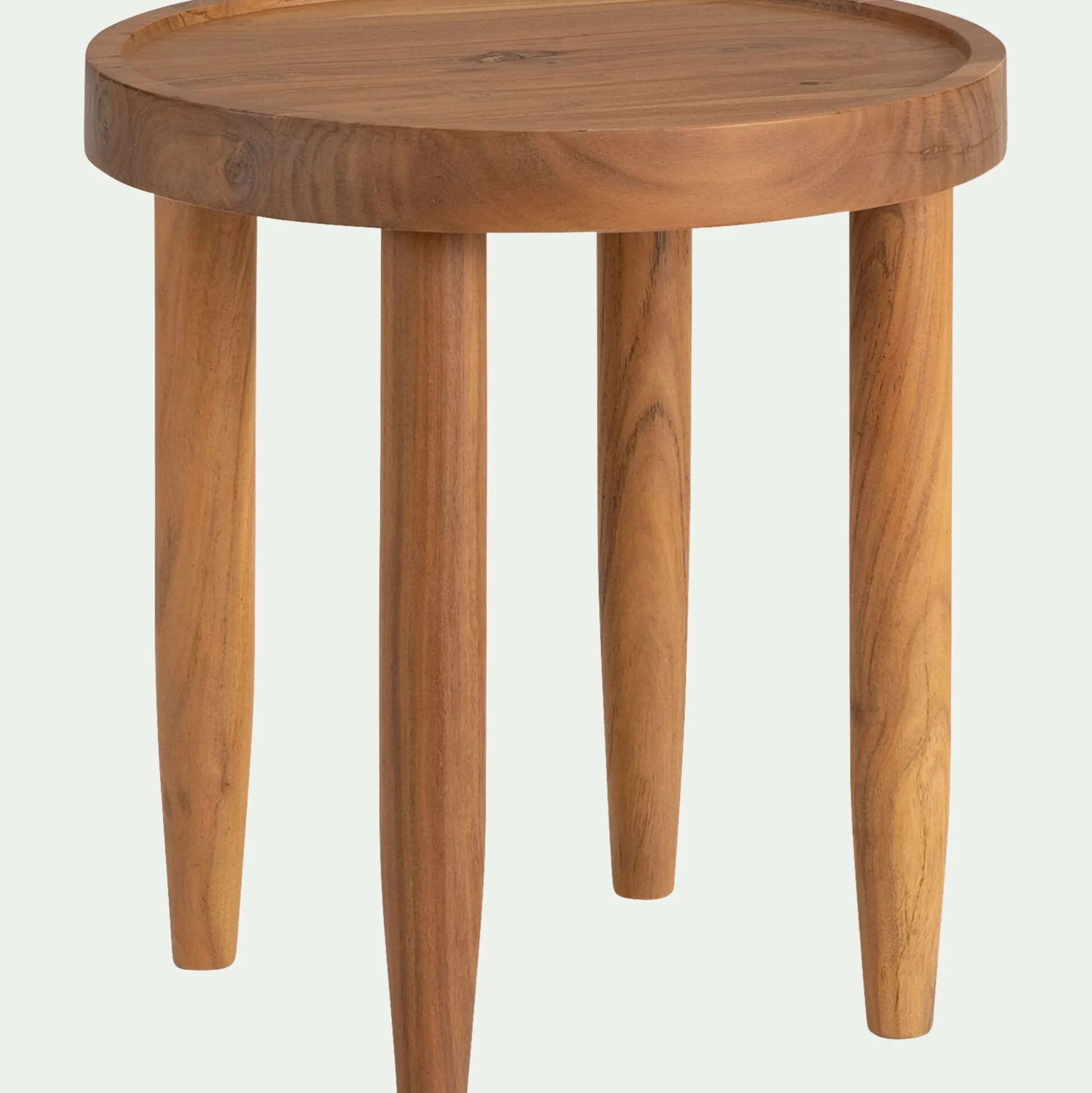 Bout de canapé en acacia D45xH47cm - naturel