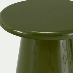 Bout de canapé en bois laqué D35xH45cm - vert