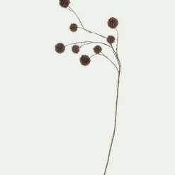 Branchage de Noël artificiel de chardon L114cm - naturel