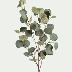 Branche d'eucalyptus artificielle H90cm - vert