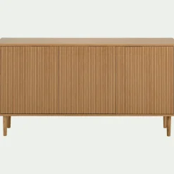 Buffet 3 portes en chêne - bois clair