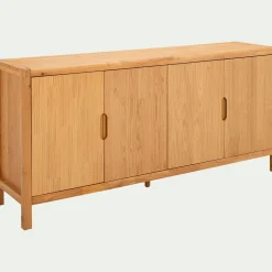 Buffet 4 portes en chêne massif - bois clair