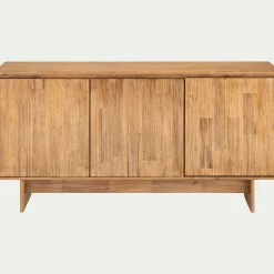 Buffet bas en bois 3 portes - naturel
