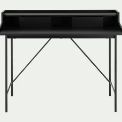 Bureau en bois L120cm - noir