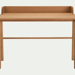 Bureau en chêne laqué L110xl53xH85cm - bois clair