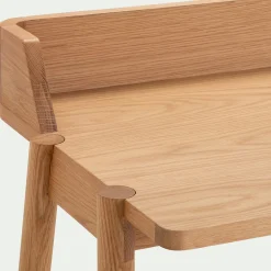 Bureau en chêne laqué L110xl53xH85cm - bois clair