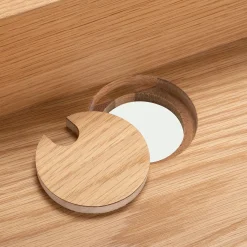 Bureau en chêne laqué L110xl53xH85cm - bois clair