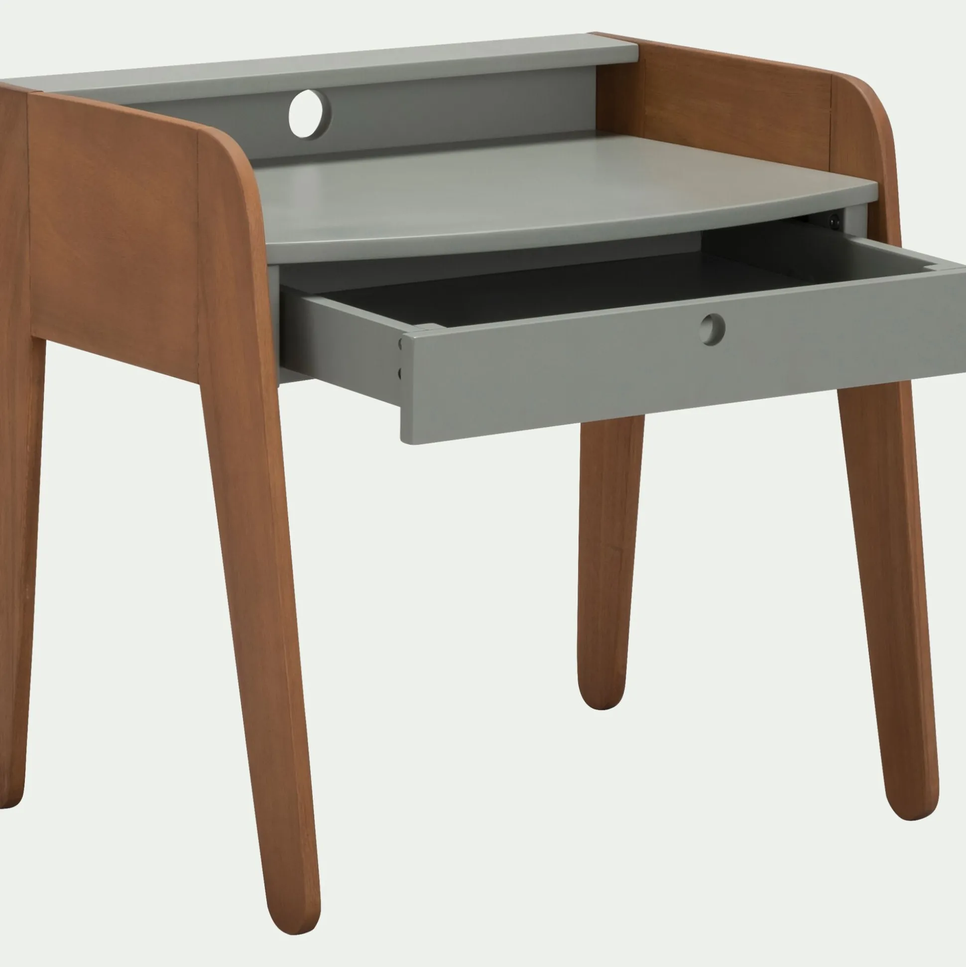 Bureau enfant en acacia - vert olivier