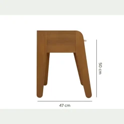 Bureau enfant en acacia - rose