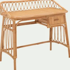 Bureau enfant en rotin - naturel