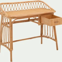 Bureau enfant en rotin - naturel