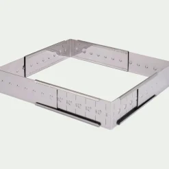 Cadre à opéra réglable en inox L16cm à L28cm - argenté