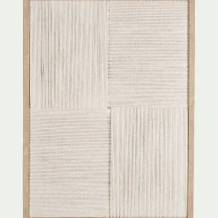 Cadre décoratif en corde tissée 45x60cm - beige