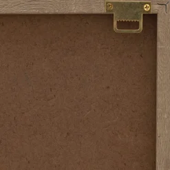 Cadre décoratif relief vague en papier de riz 60x80cm - blanc