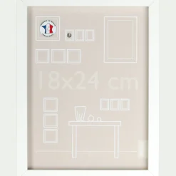 Cadre photo en bois 18x24cm - blanc