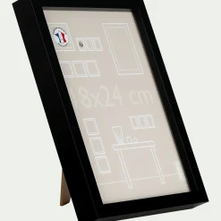 Cadre photo en bois 18x24cm - noir