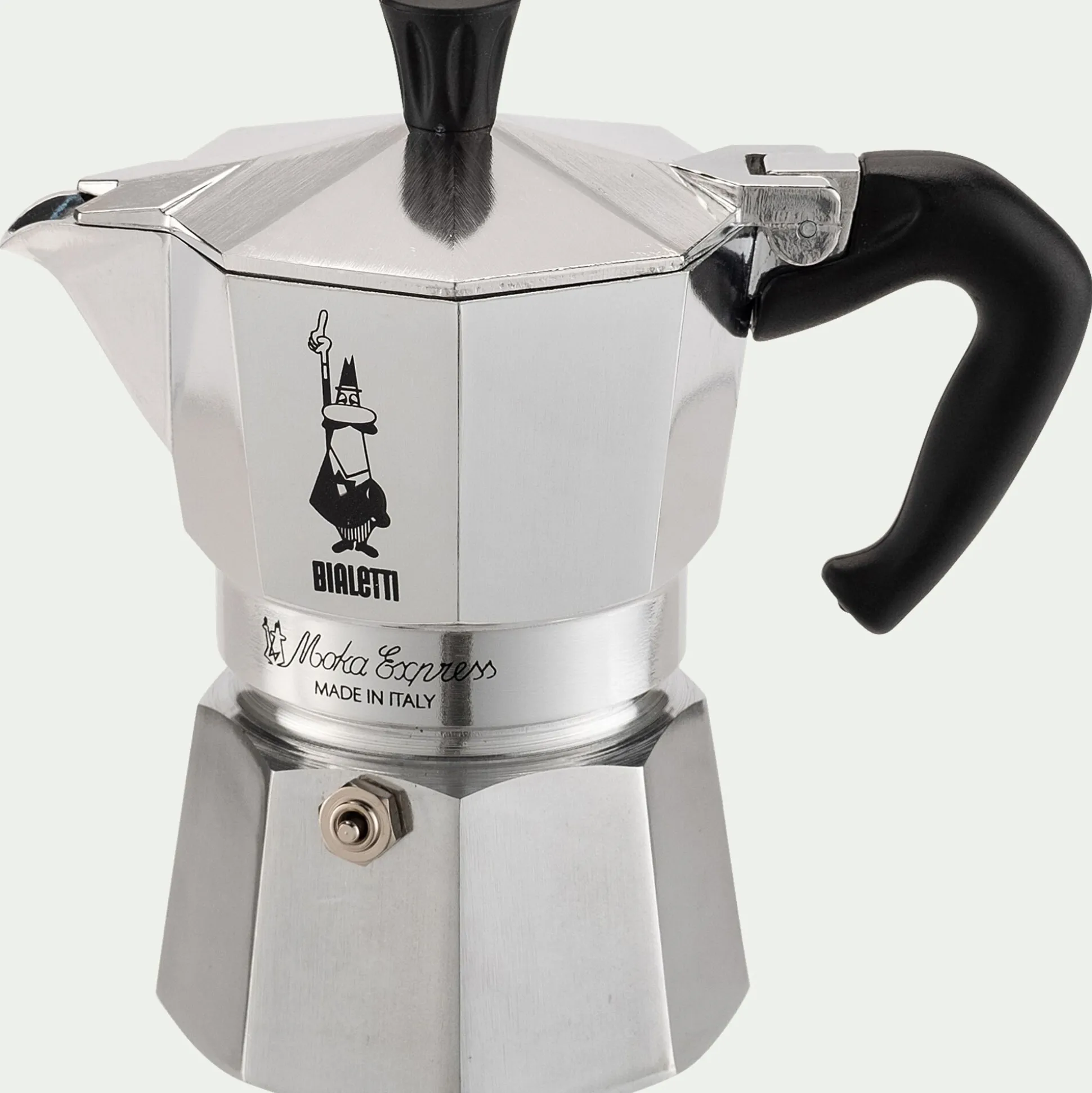 Cafetière italienne en métal - argenté 130 mL