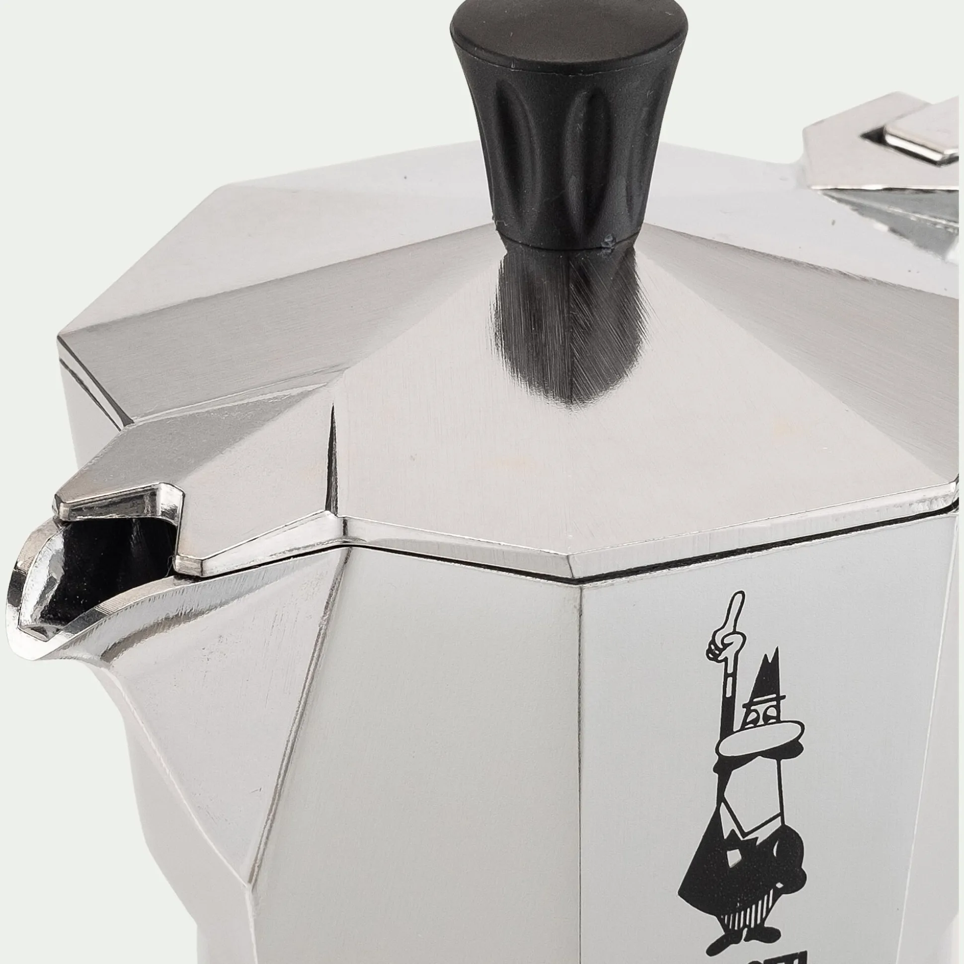 Cafetière italienne en métal - argenté 130 mL