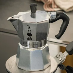 Cafetière italienne en métal - argenté 130 mL