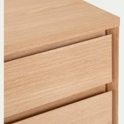 Caisson de bureau 3 tiroirs en bois - naturel