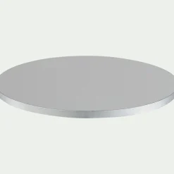 Cake drum rond en carton D25cm - argenté