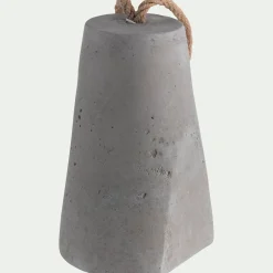 Cale porte en ciment H19cm - gris