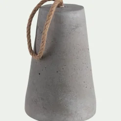 Cale porte en ciment H19cm - gris