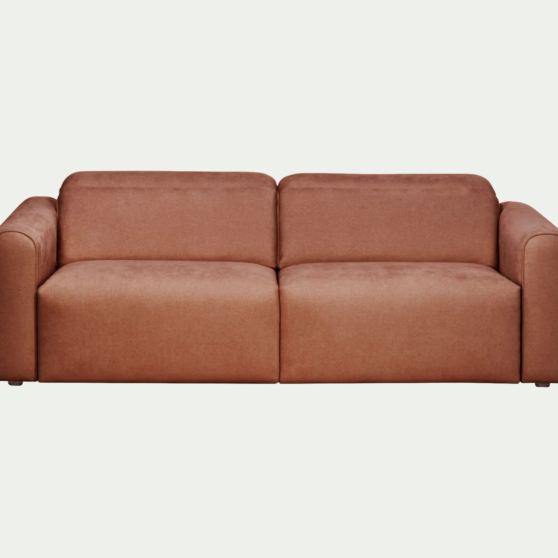 Canapé 3 places 2 relax en tissu - brun rustrel