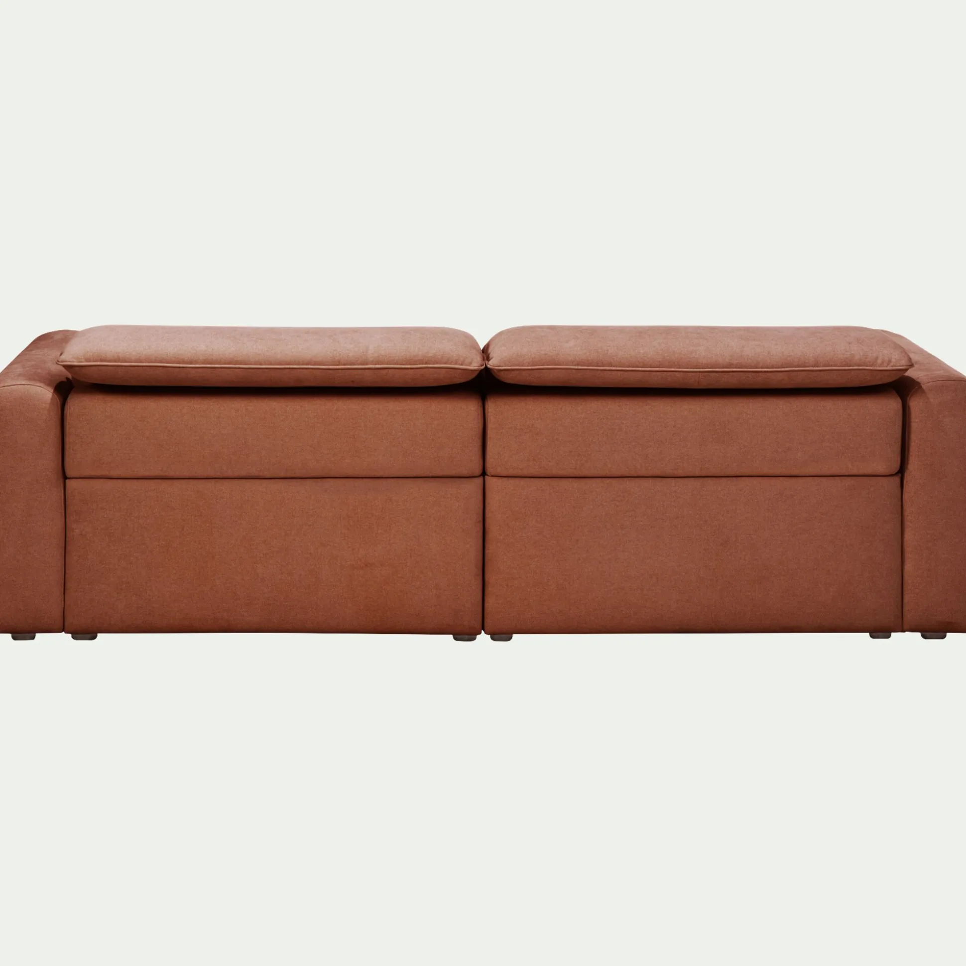 Canapé 3 places 2 relax en tissu - brun rustrel