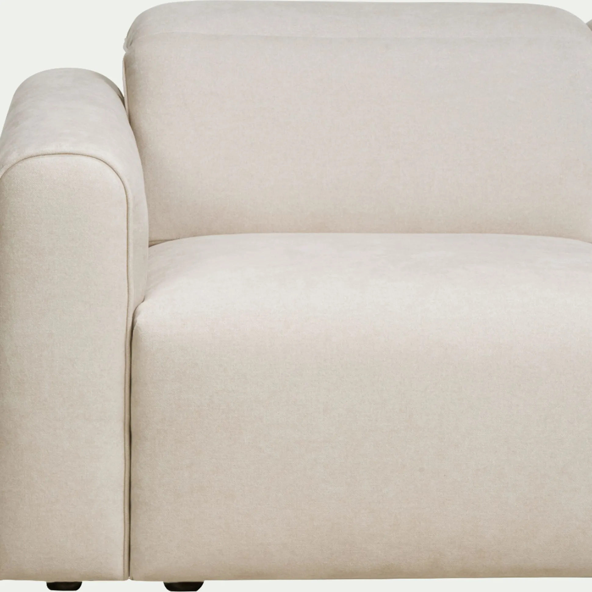 Canapé 5 places 2 relax en tissu - beige roucas