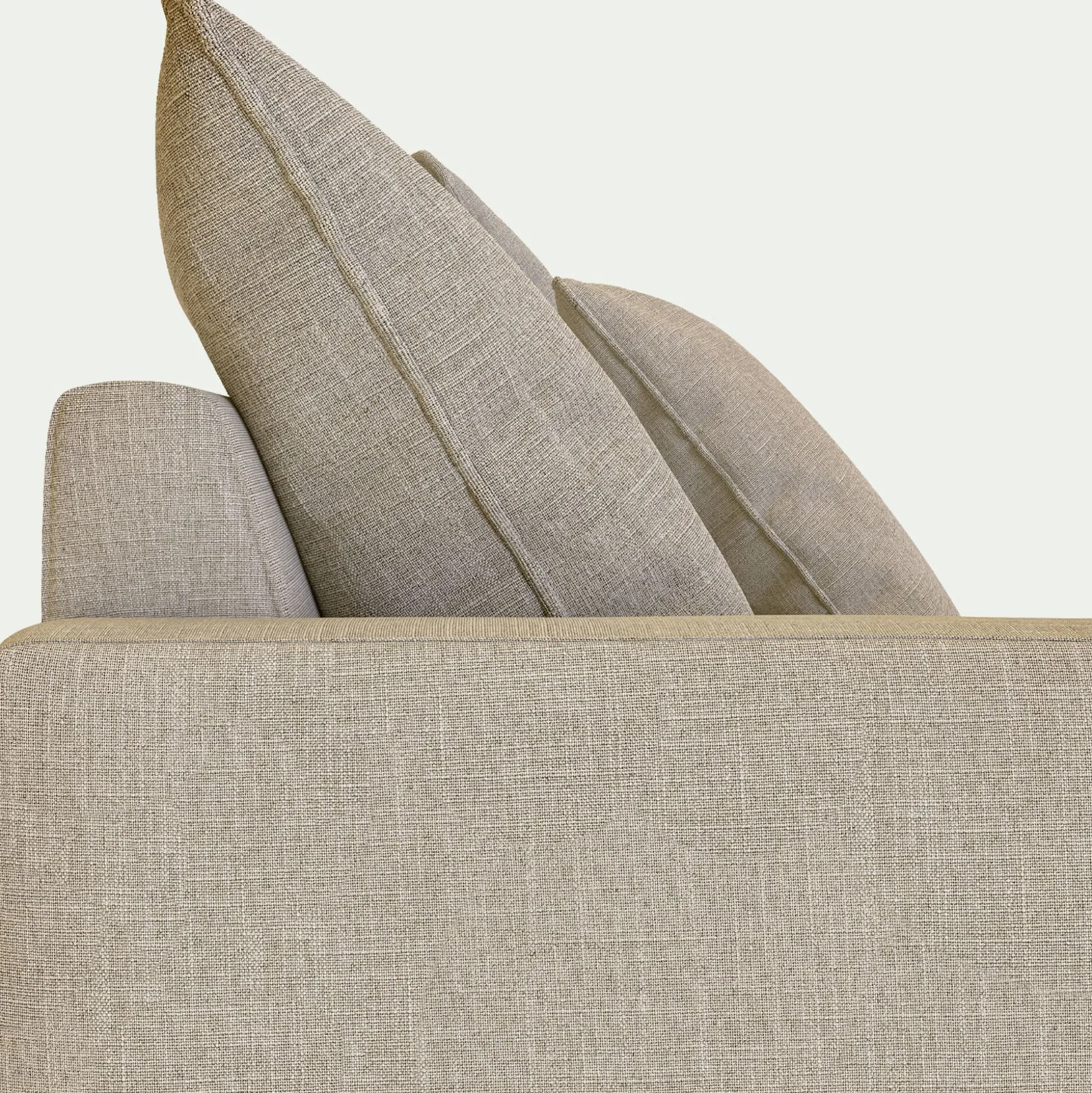 Canapé 4 places convertible en tissu - beige alpilles