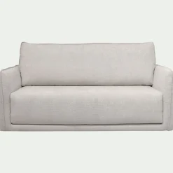Canapé 3 places convertible en tissu Eden - beige alpilles