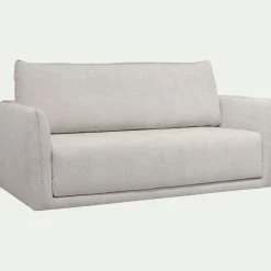 Canapé 3 places convertible en tissu Eden - beige alpilles