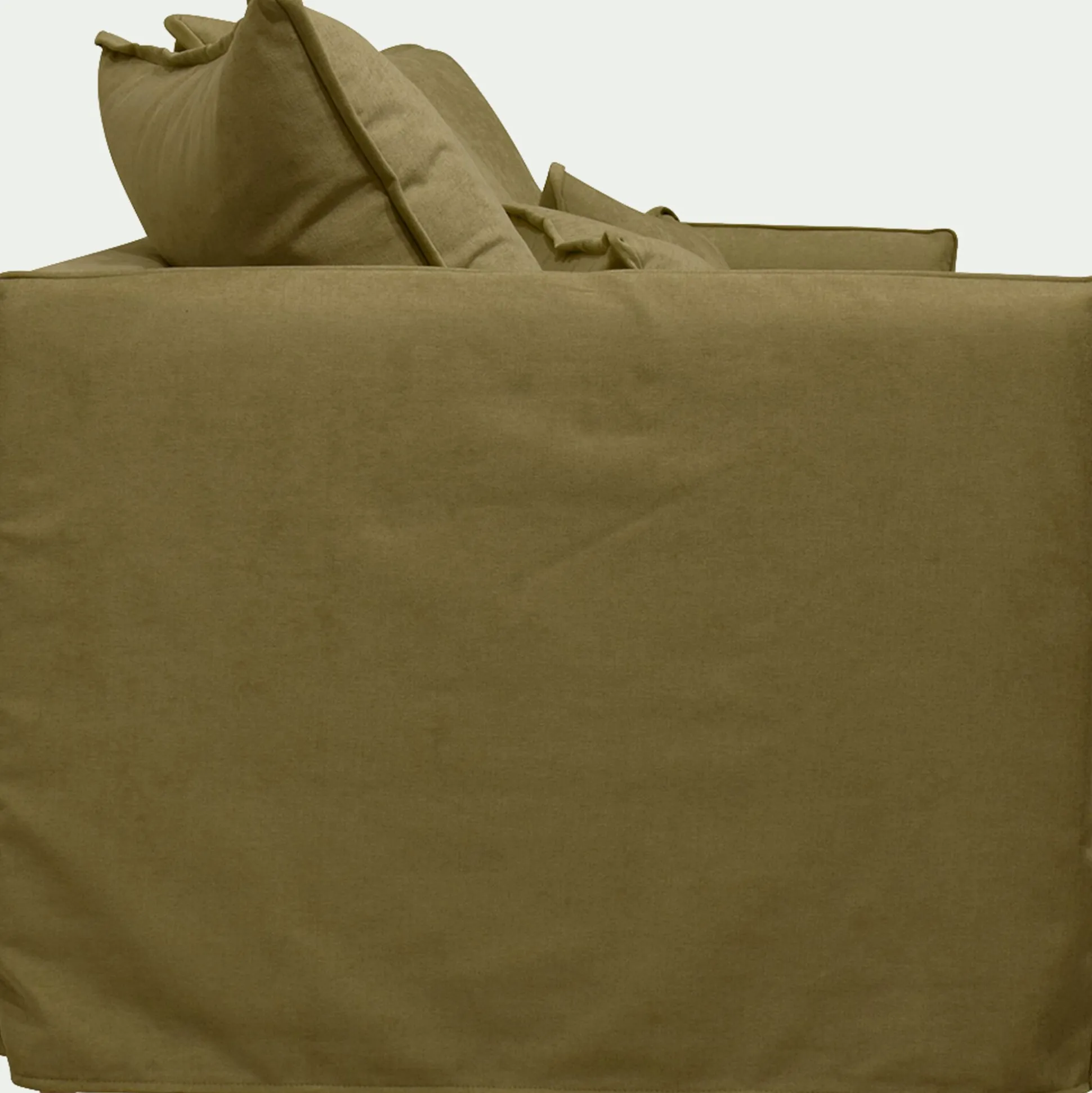 Canapé 2 places convertible en tissu wind - bronze