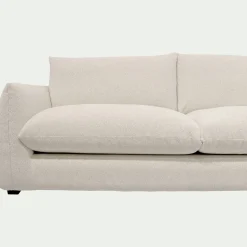 Canapé 4 places convertible en tissu Raven - blanc écru