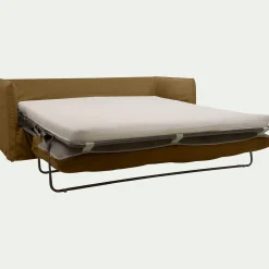 Canapé 4 places convertible en tissu wind - bronze