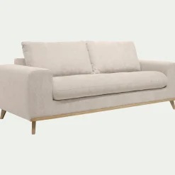 Canapé 3 places convertible en tissu Storm - beige roucas
