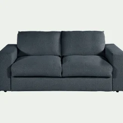 Canapé 3 places convertible bouclette dasco - bleu